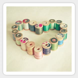 I Heart Sewing Sticker